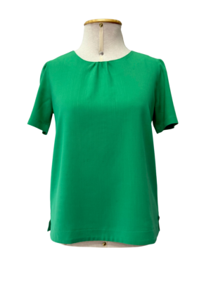 BLUSA DECOTE FRANZIDO - VERDE