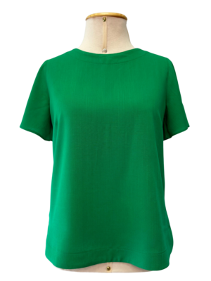 BLUSA EVASE COM RECORTE - VERDE