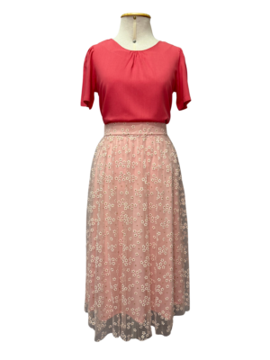 SAIA COM TULE - ROSA