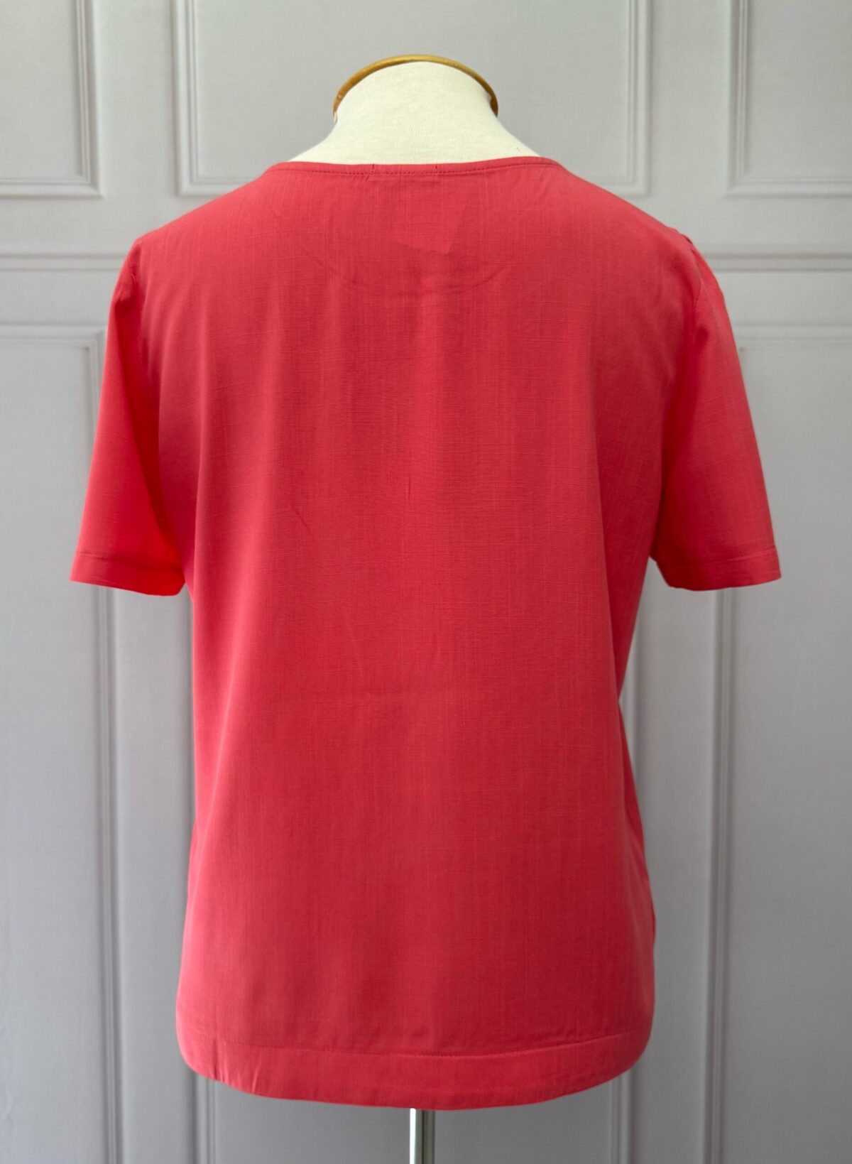 BLUSA DECOTE FRANZIDO - CORAL - Imagem 5