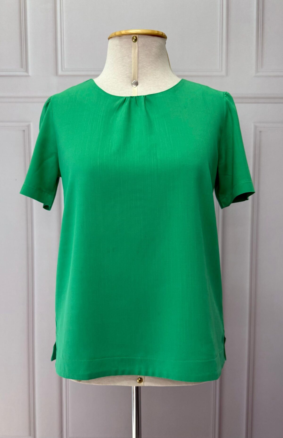 BLUSA DECOTE FRANZIDO - VERDE