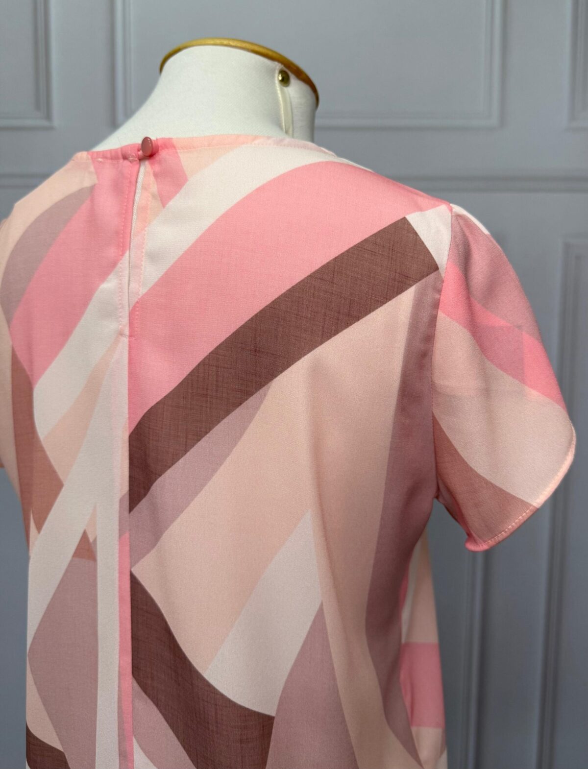 BLUSA ESTAMPADA COM MANGA TULIPA - ROSA - Imagem 4