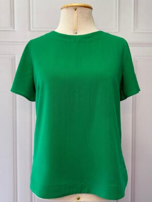 BLUSA EVASE COM RECORTE - VERDE