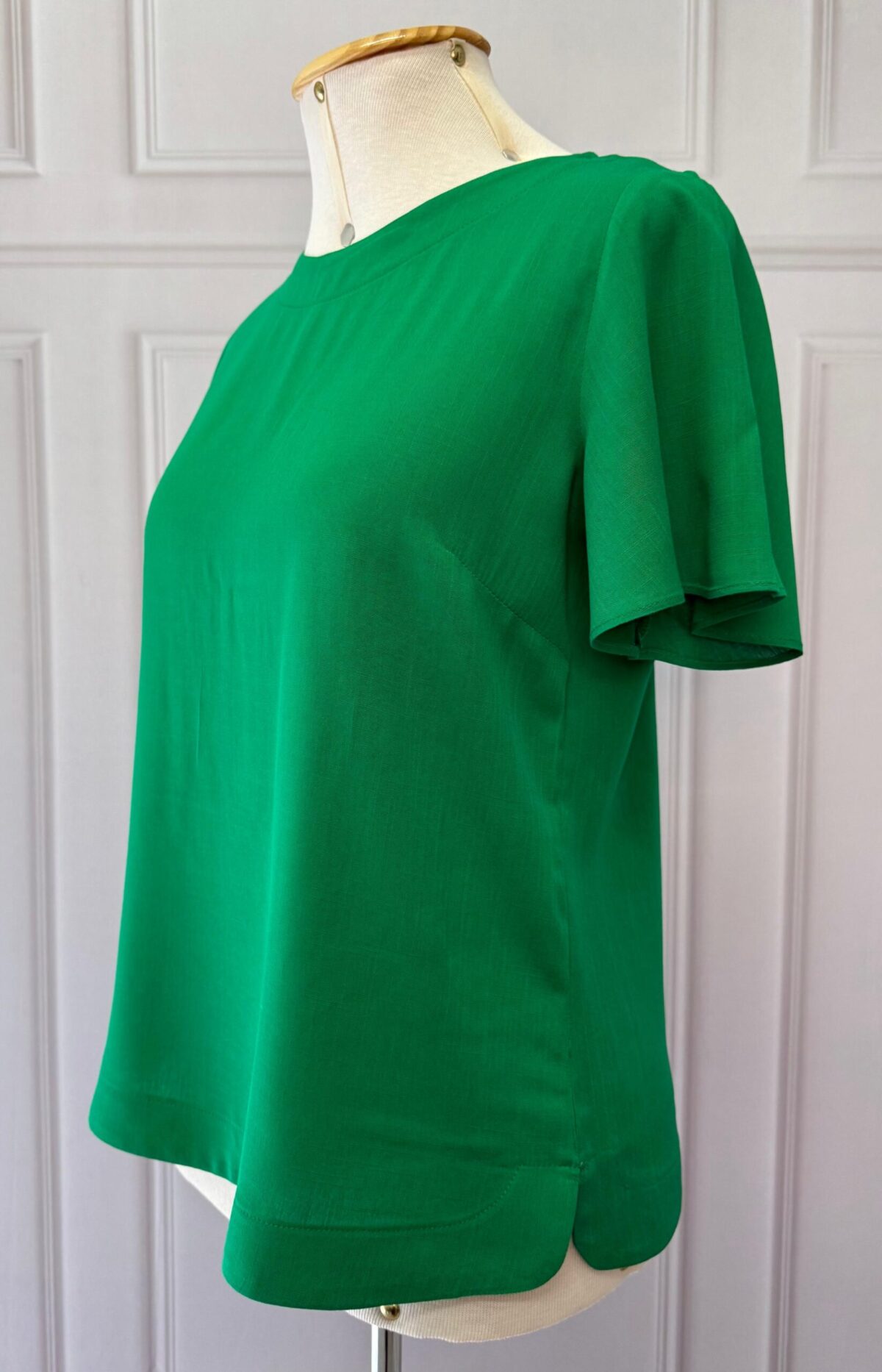 BLUSA EVASE COM RECORTE - VERDE - Imagem 3