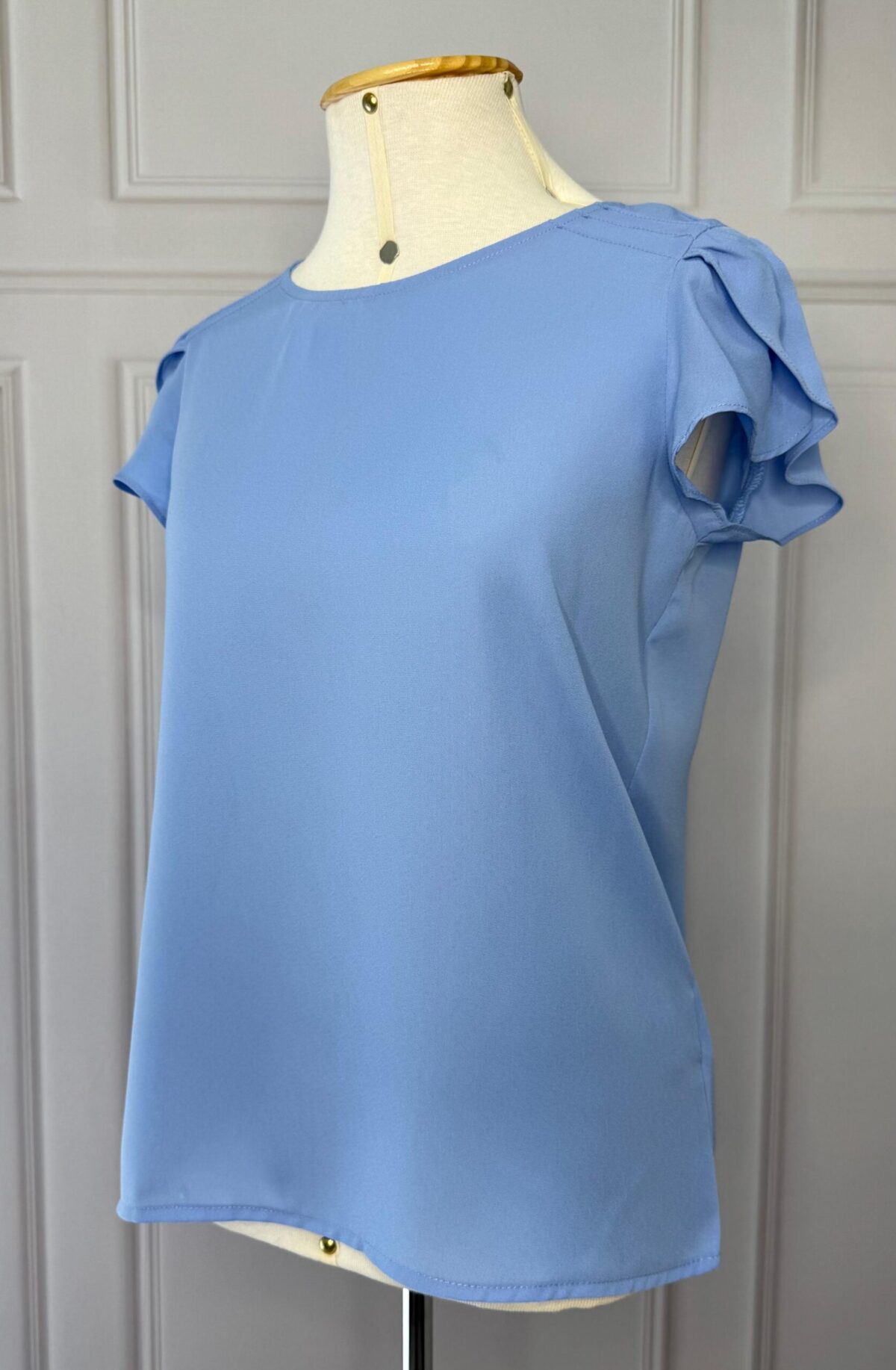 BLUSA MANGA TULIPA - AZUL - Imagem 4