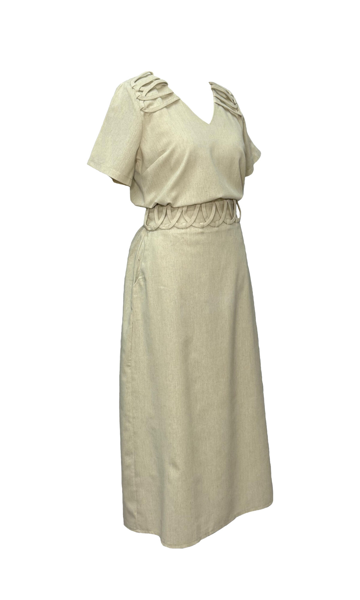 CONJUNTO COM SAIA NATURAL - Imagem 2