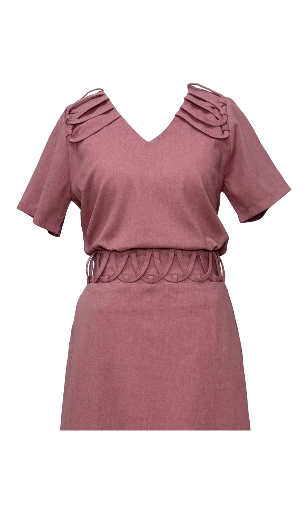 CONJUNTO COM SAIA ROSE - Imagem 4