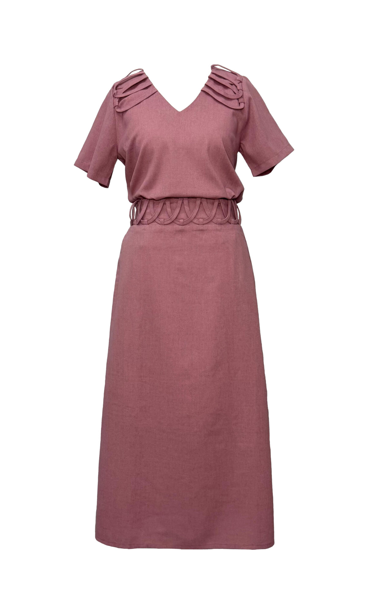 CONJUNTO COM SAIA ROSE