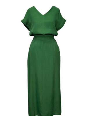CONJUNTO COM SAIA VISCOSE VERDE