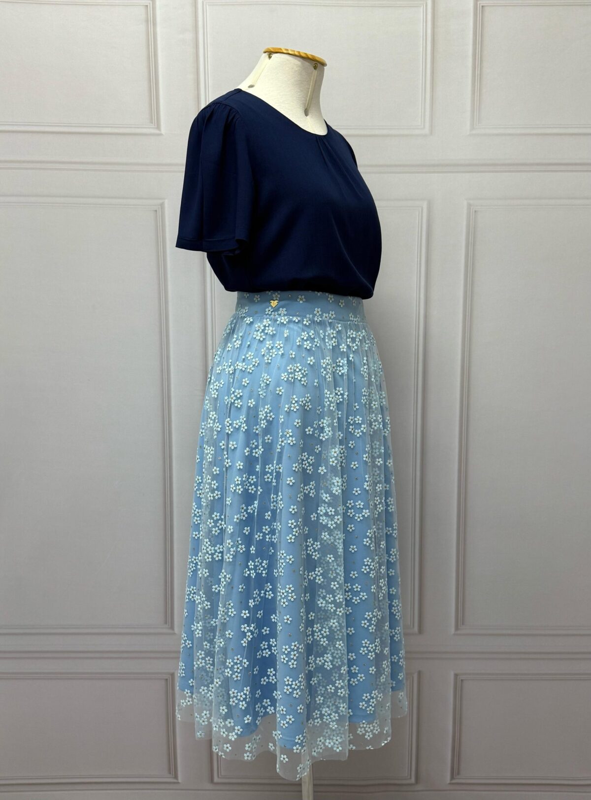 SAIA COM TULE - AZUL - Imagem 4