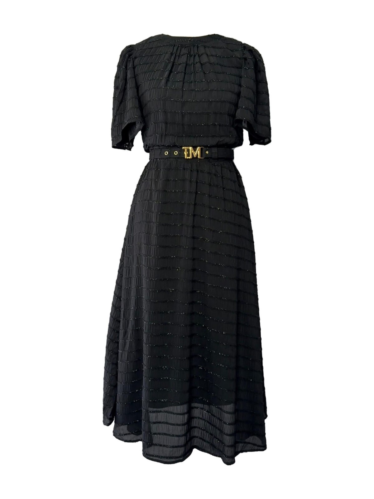 VESTIDO MIDI - PRETO