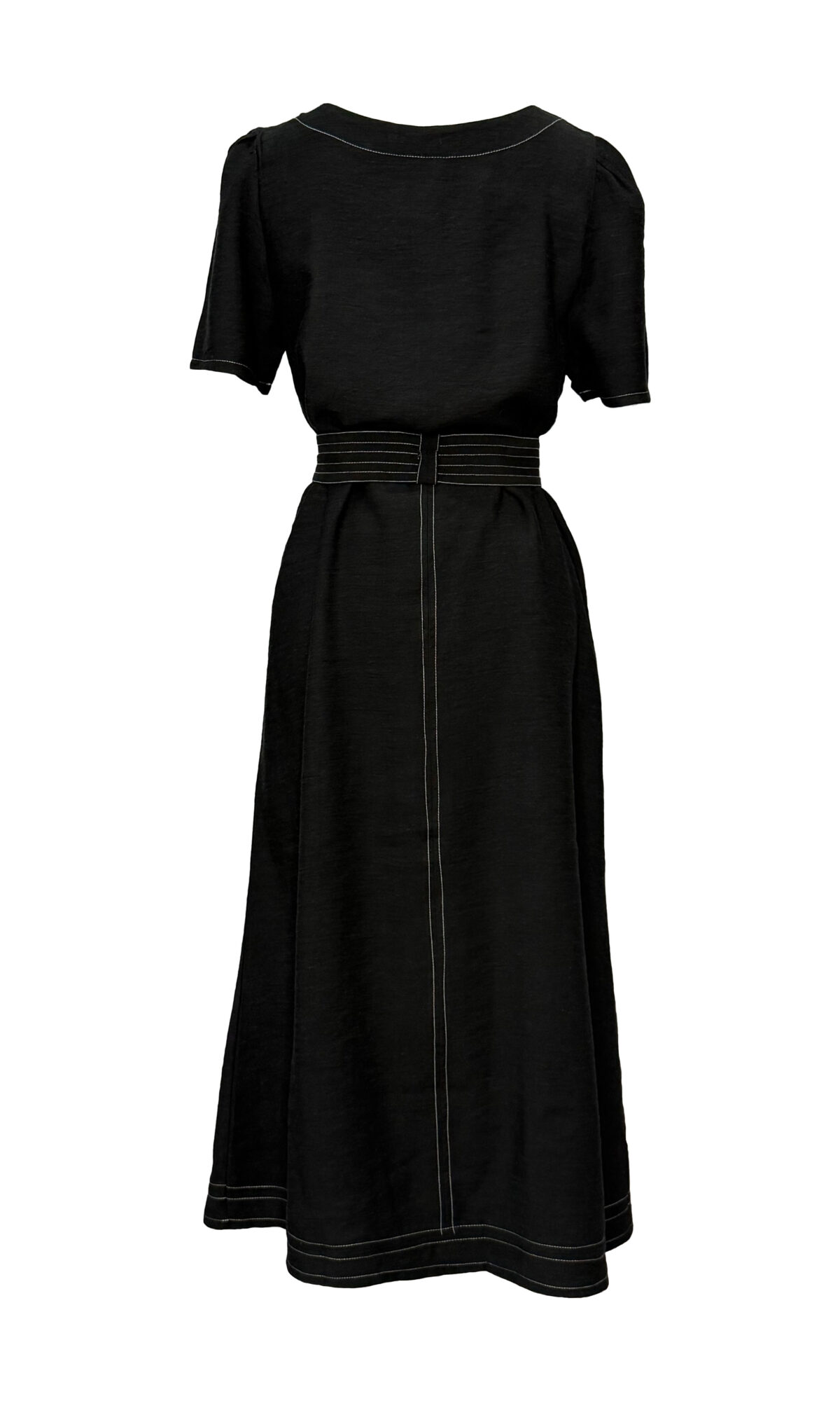 VESTIDO ALFAIATARIA DE LINHO PRETO - Imagem 5