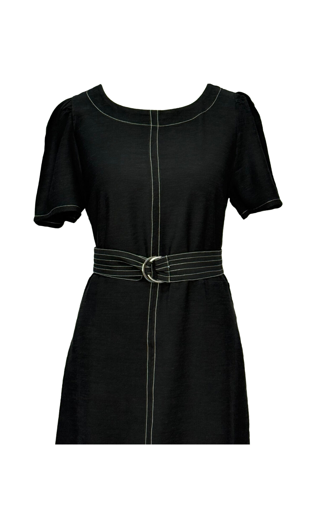 VESTIDO ALFAIATARIA DE LINHO PRETO - Imagem 4