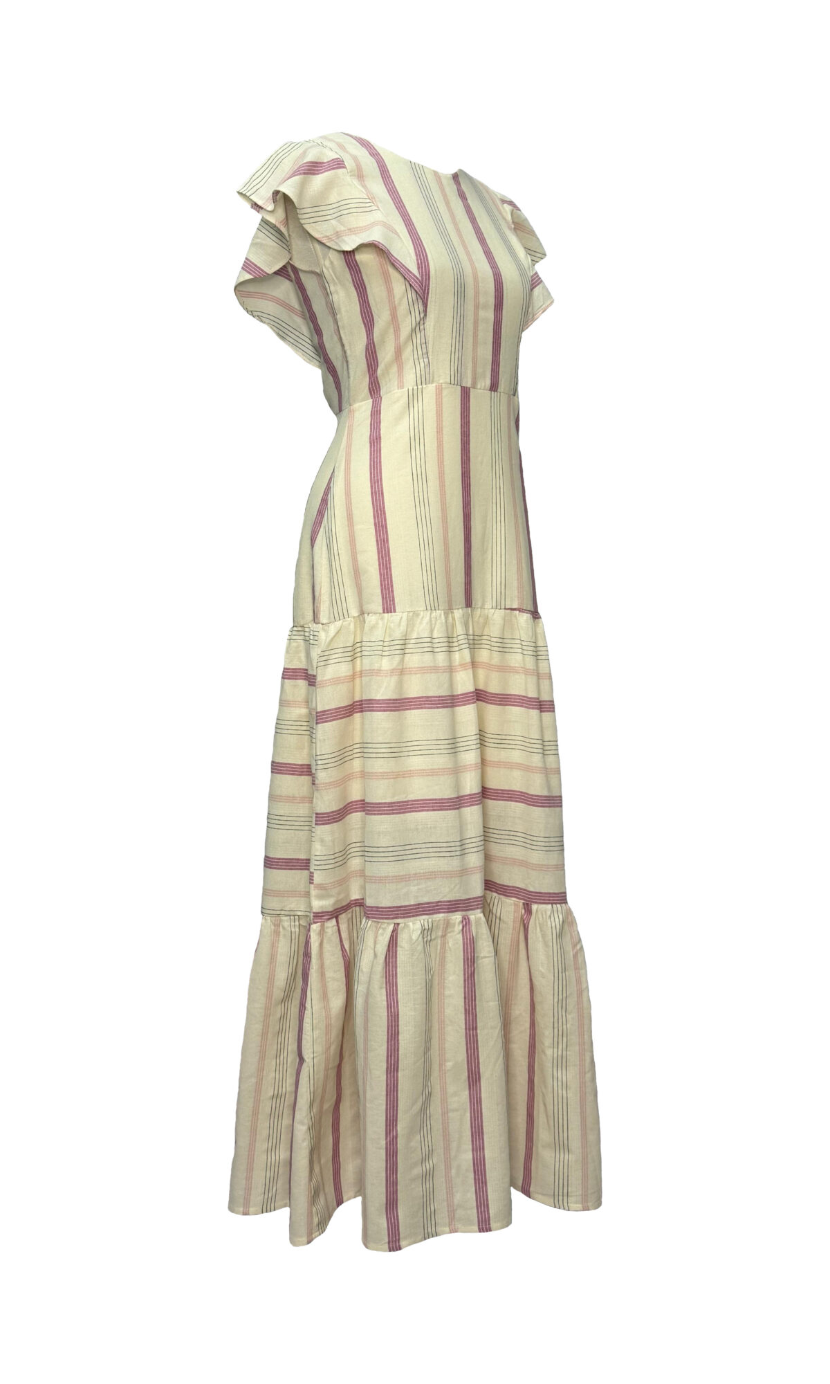 VESTIDO COM LISTRAS - ROSA - Imagem 2