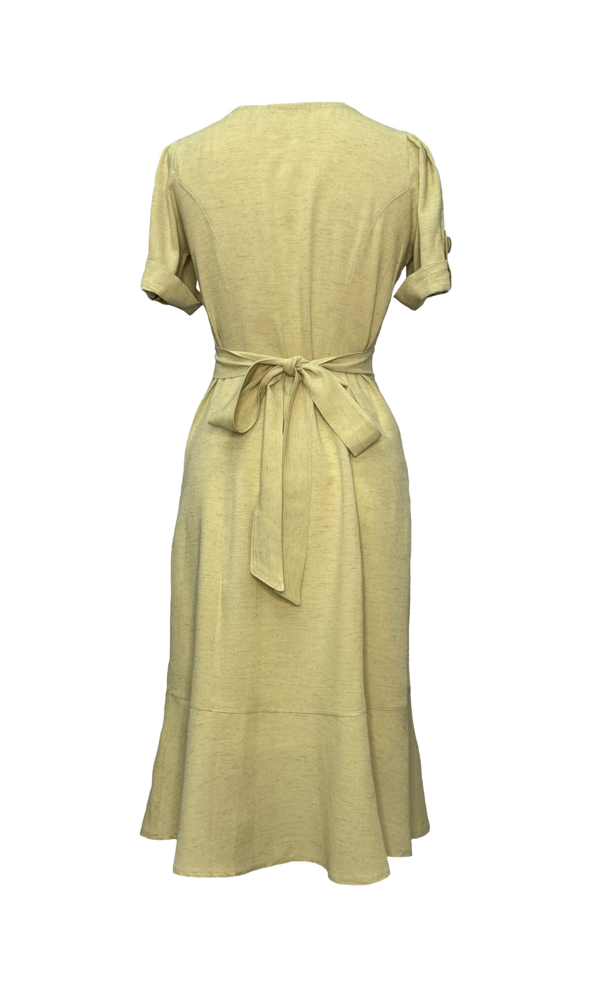 VESTIDO DE LINHO - AMARELO - Imagem 5