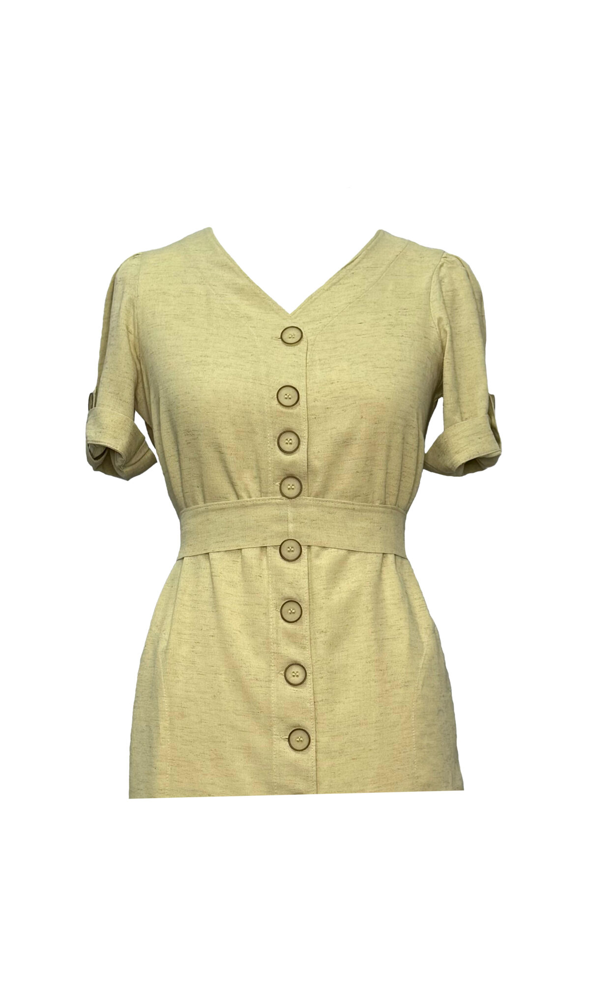 VESTIDO DE LINHO - AMARELO - Imagem 4