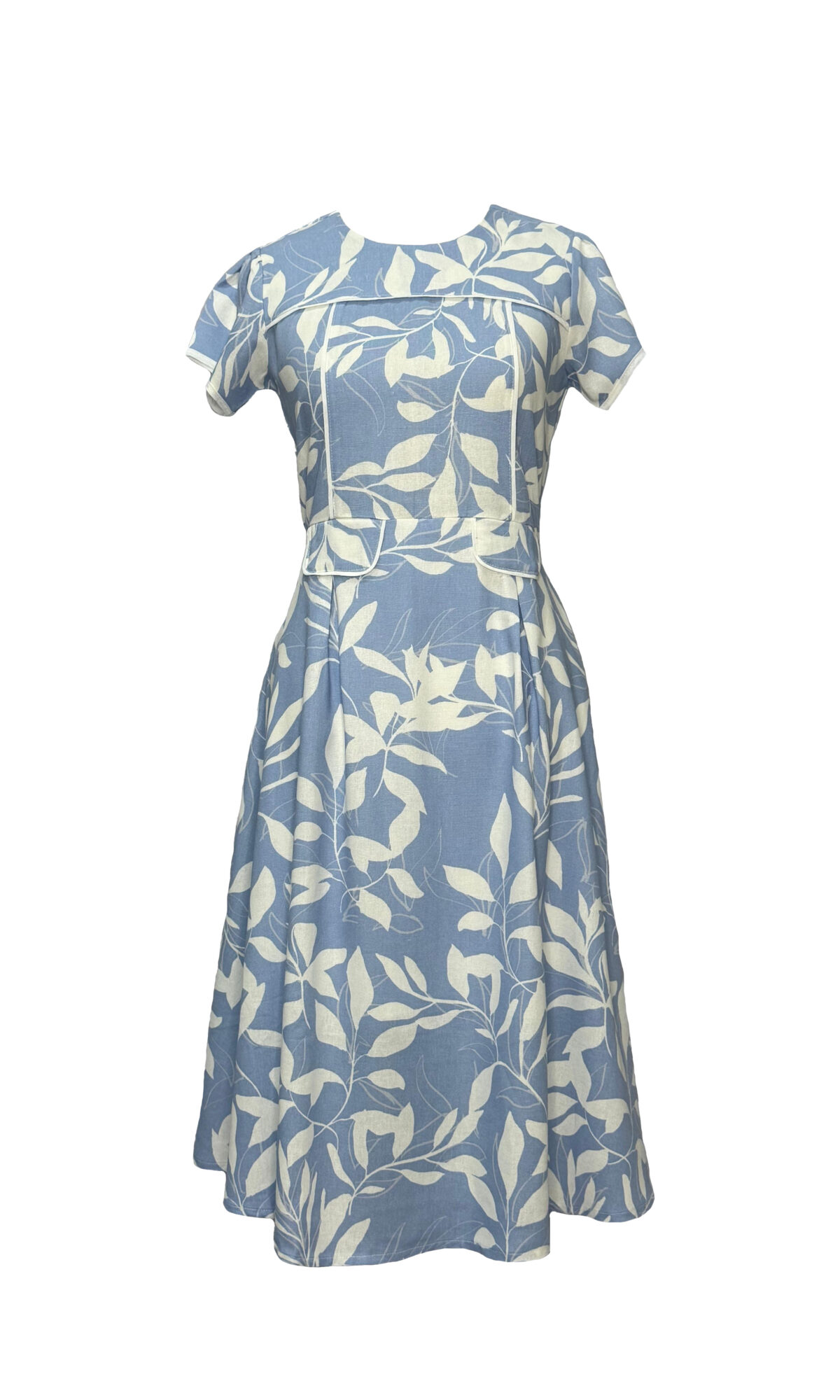 VESTIDO FLORIDO - AZUL