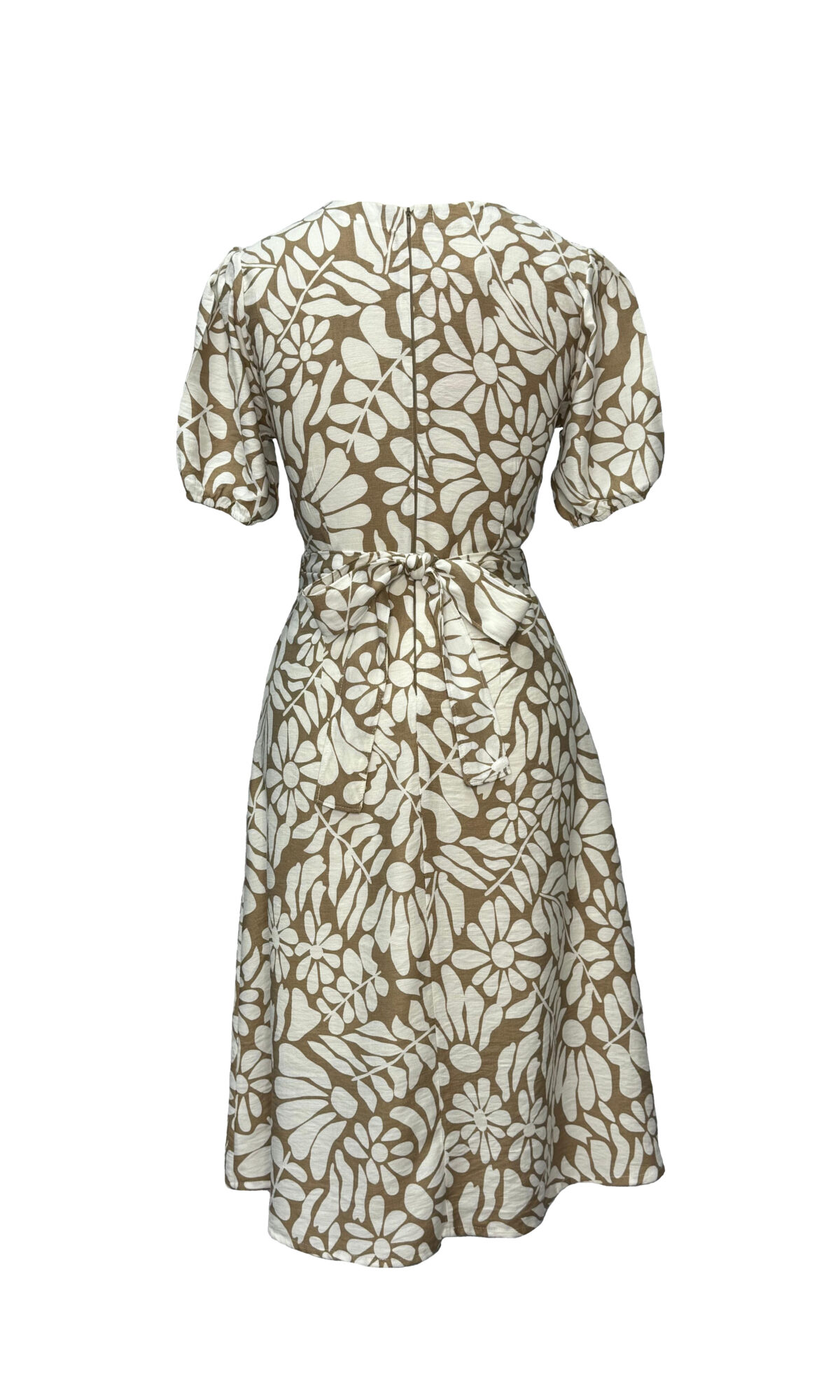 VESTIDO FLORIDO - BEGE - Imagem 5