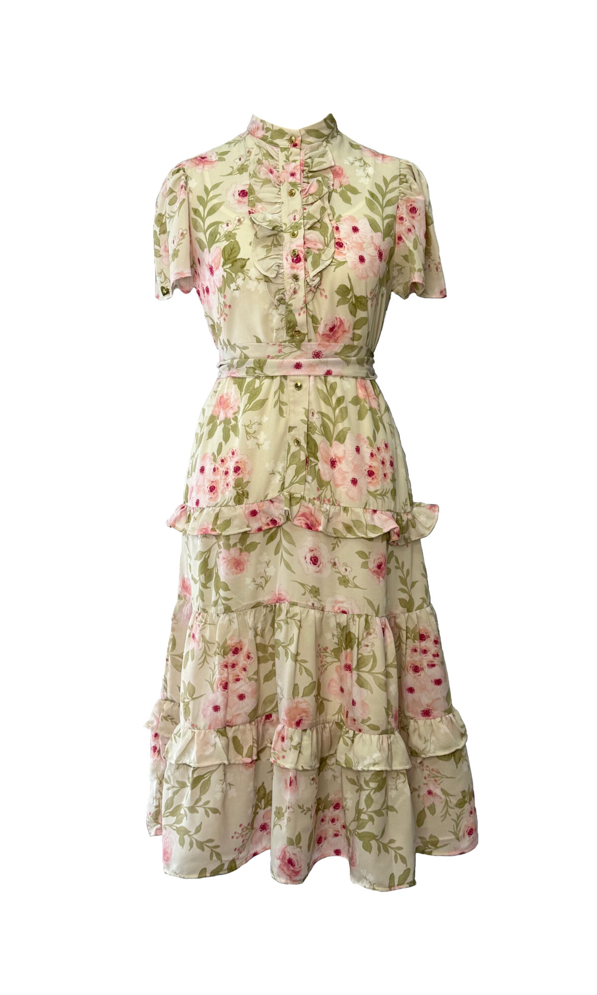 VESTIDO FLORIDO - ROSA