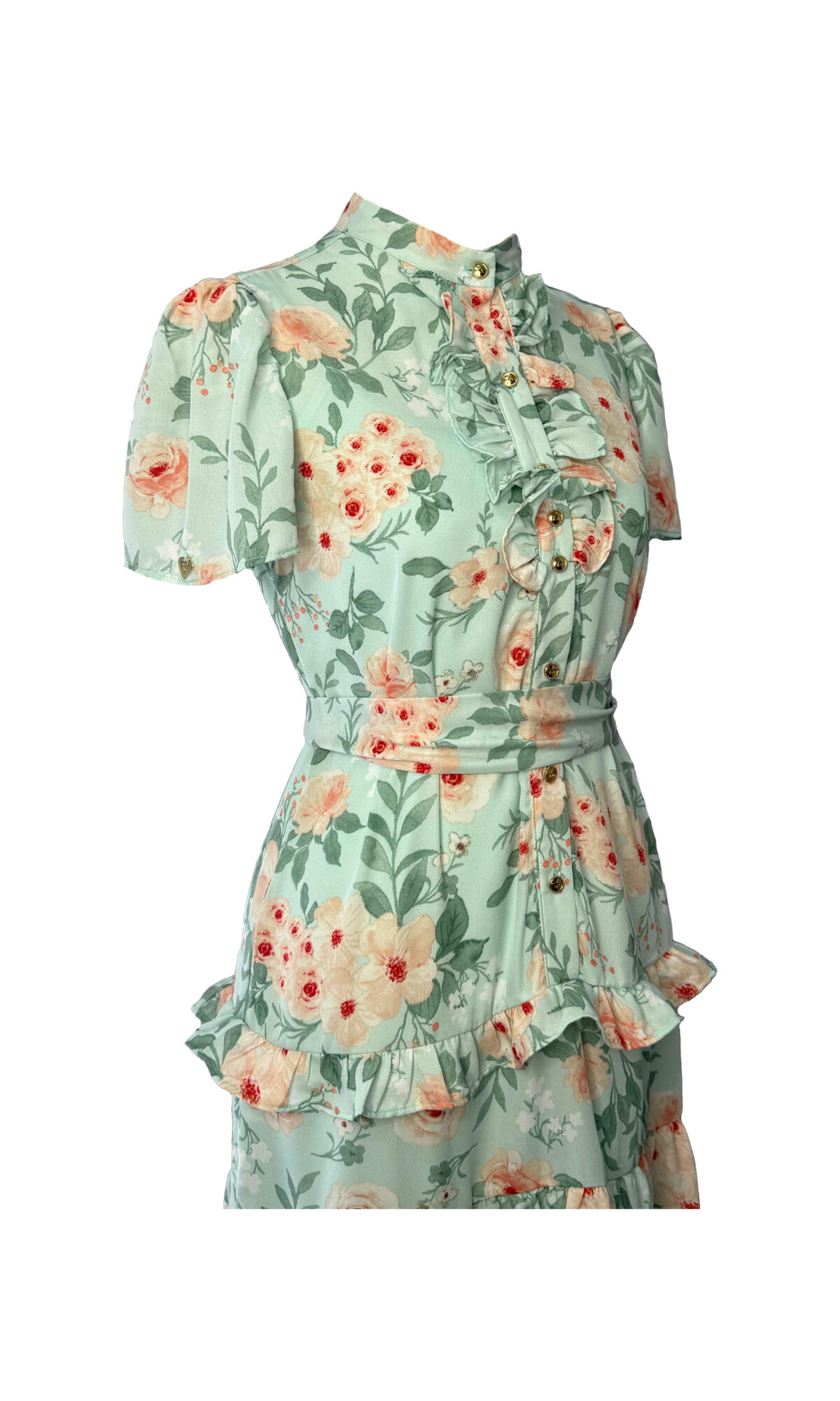VESTIDO FLORIDO - VERDE - Imagem 4