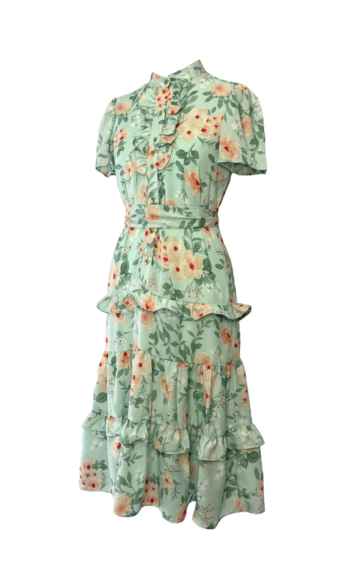 VESTIDO FLORIDO - VERDE - Imagem 2