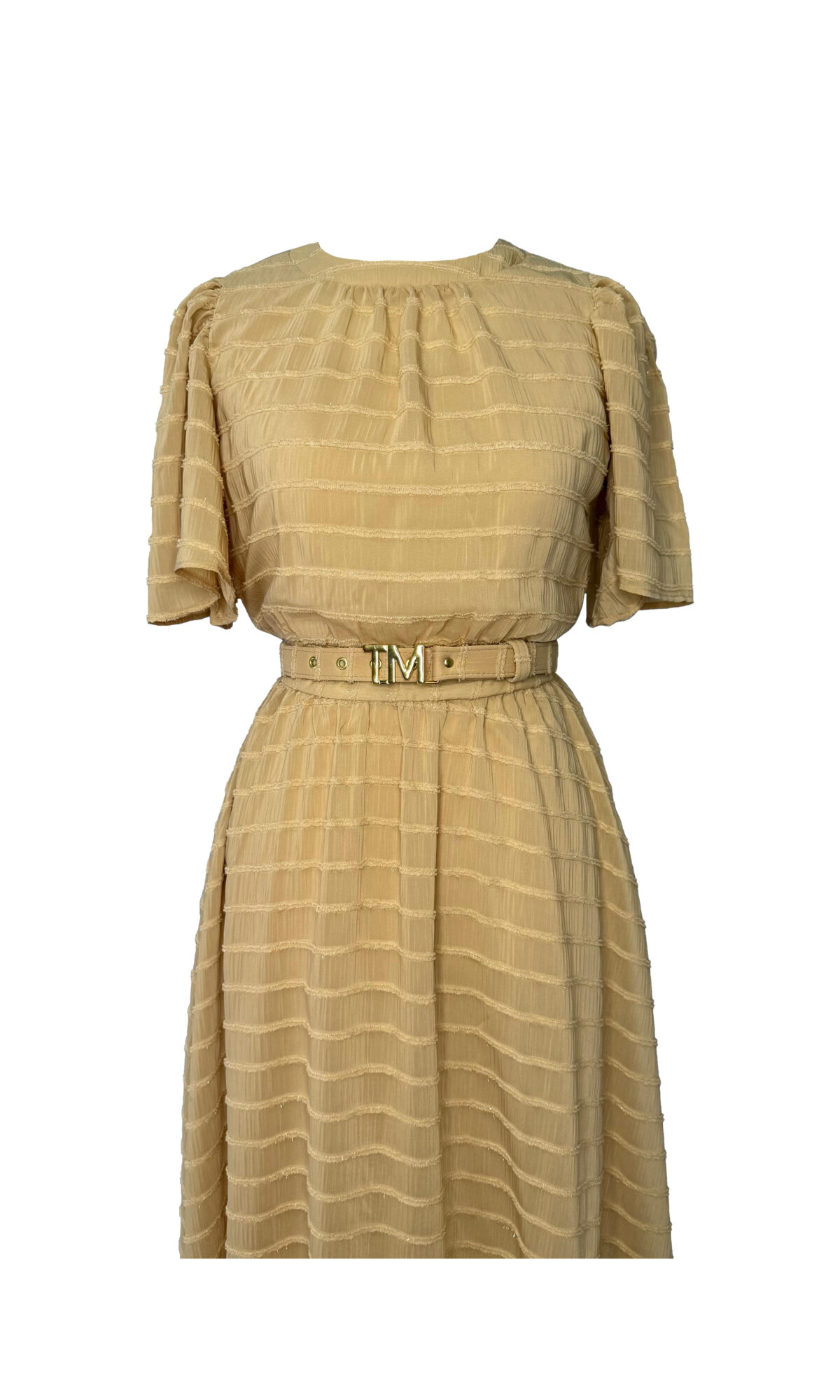 VESTIDO MIDI - BEGE - Imagem 4