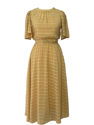 VESTIDO MIDI - BEGE